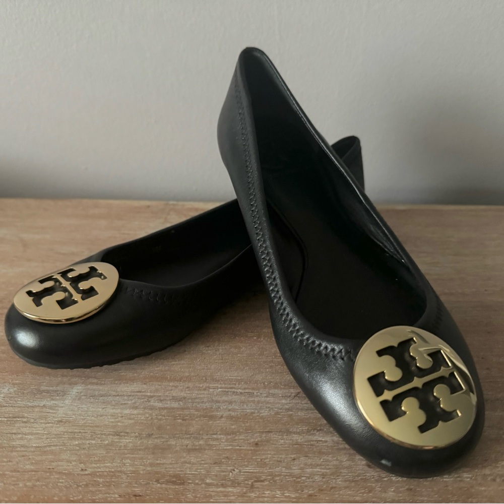Tory Burch Black Ballet Flats